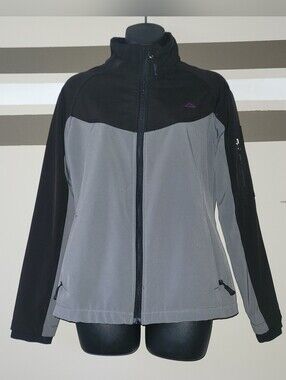 Snozu Performance Two-Toned Black/Grey Jacket Fleece Lined Sz Med